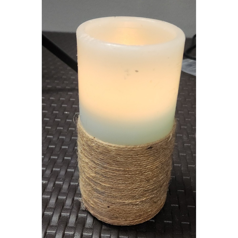 Rustic LED Flameless Pillar Candle - Picture 2 of 4